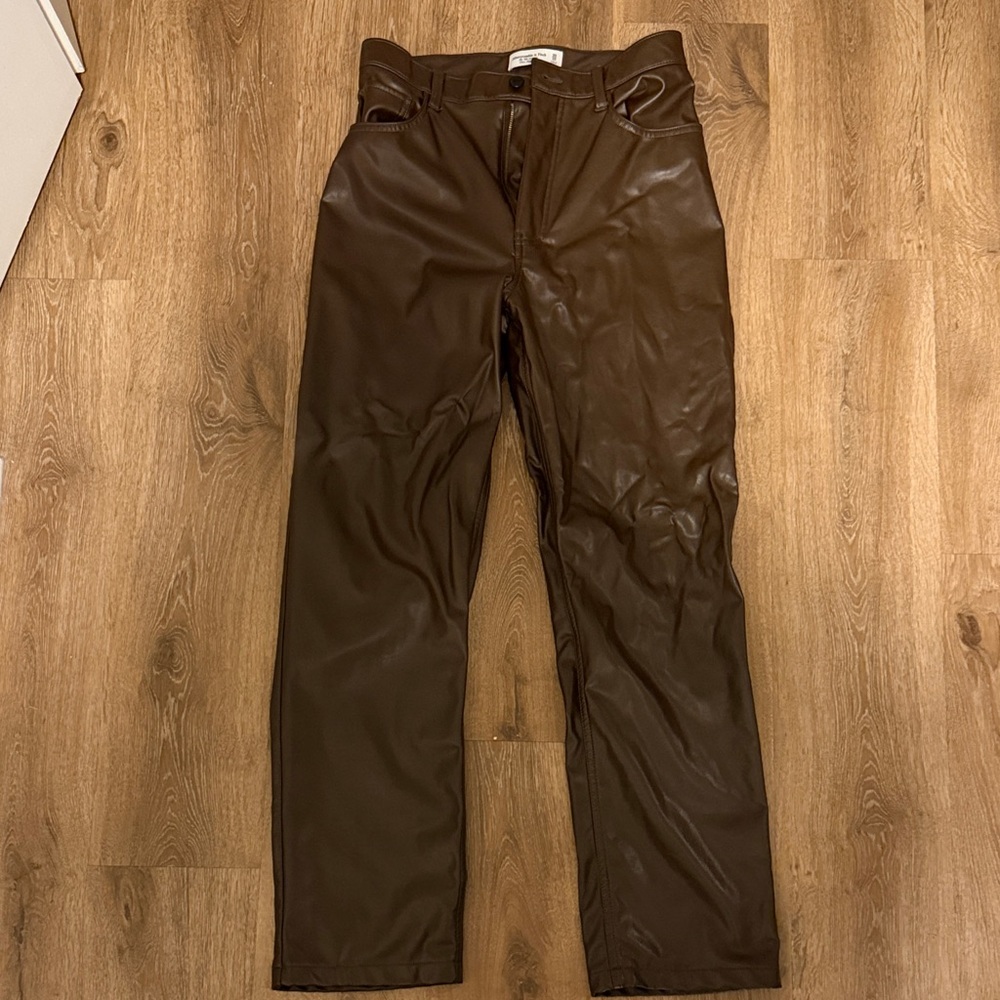 Abercrombie Brown Leather Pants